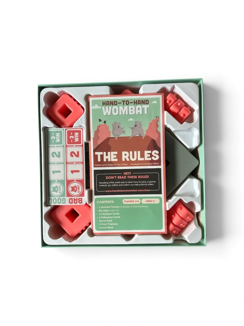 Hand-to-Hand Wombat Party Game